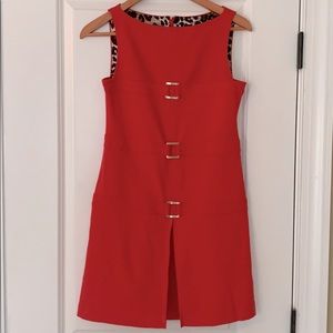 Muse Red Buckle A-line Dress Size 2